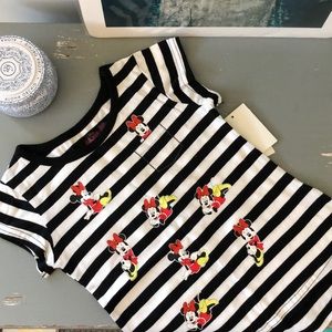 Minnie Mouse Striped T-shirt